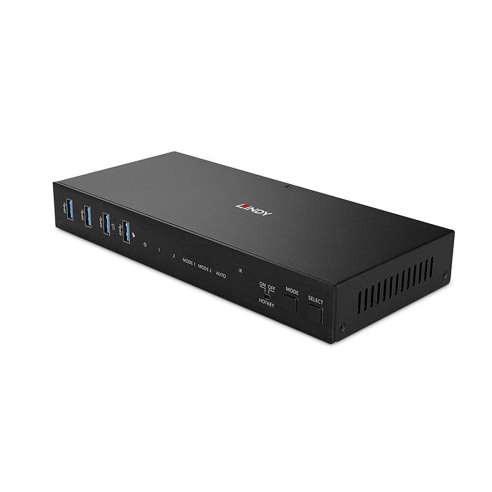 LINDY 2 Port Dual Head HDMI 4K60,USB3.0 KVM Switch Signalsteuerung KVM KVM Switches-2