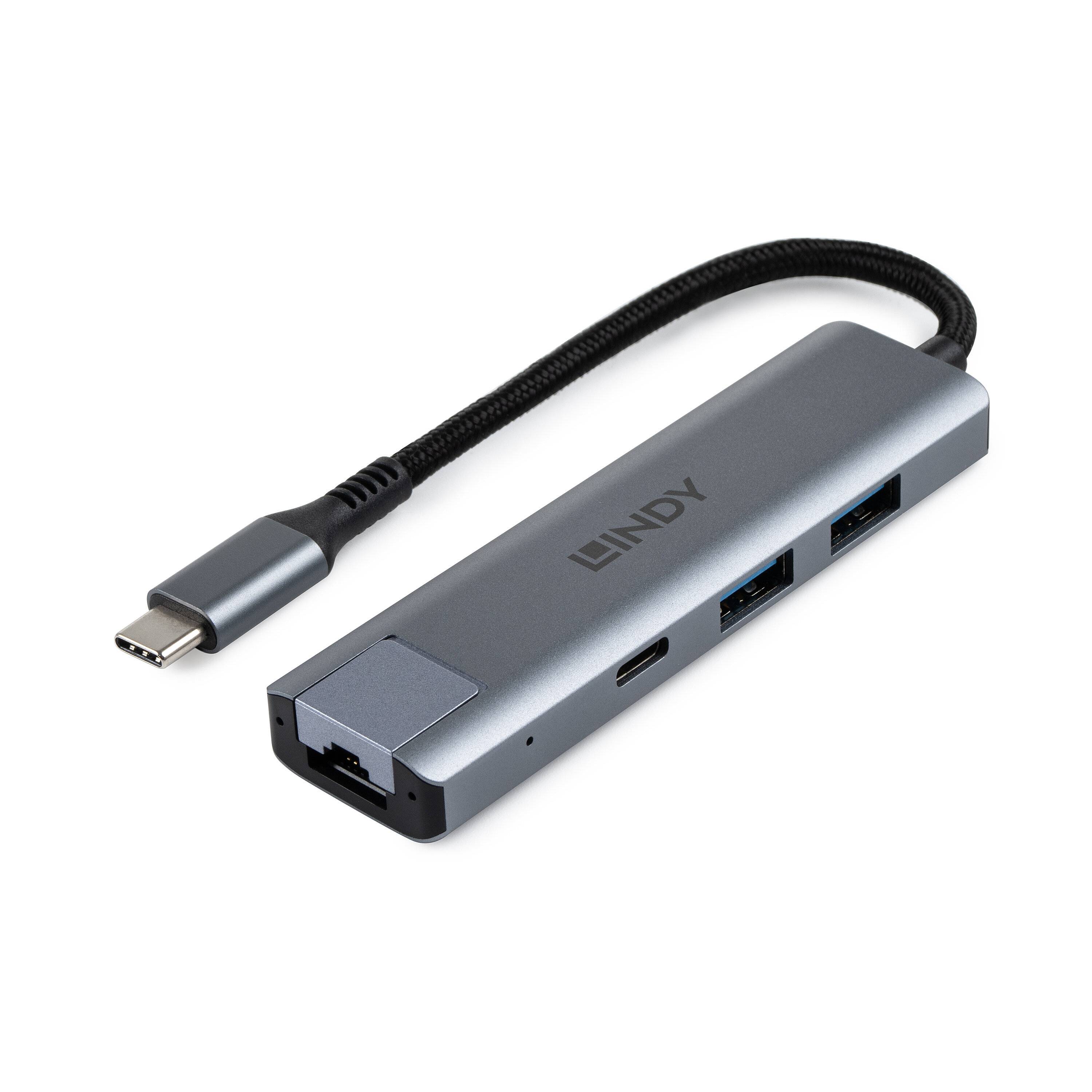 Lindy USB 3.2 Gen 2 Typ C Hub & Gigabit Ethernet Konverter-3