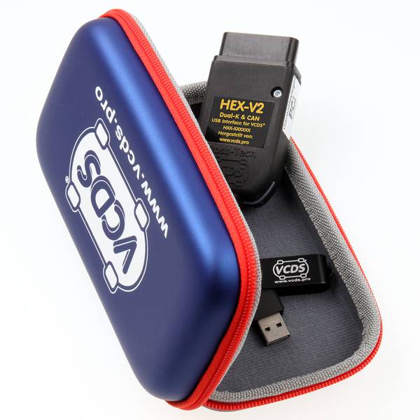 VCDS® VCDS HEX-V2® Basiskit Enthusiast 10 VIN, Soft Case (USB) Diagnosegerät für VW, Audi, Seat, Skoda, Cupra