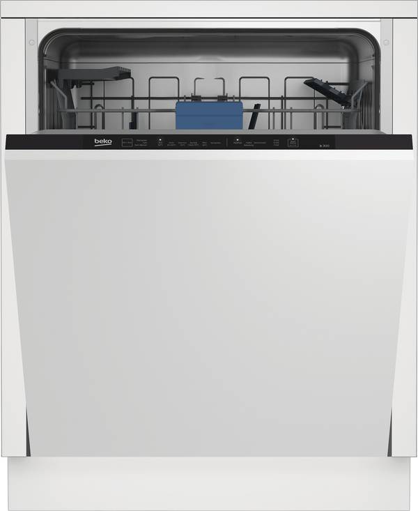 BEKO BDIN16O30, Voll integriert, Standardgröße (60 cm), LED, Edelstahl, 14 Maßgedecke, C