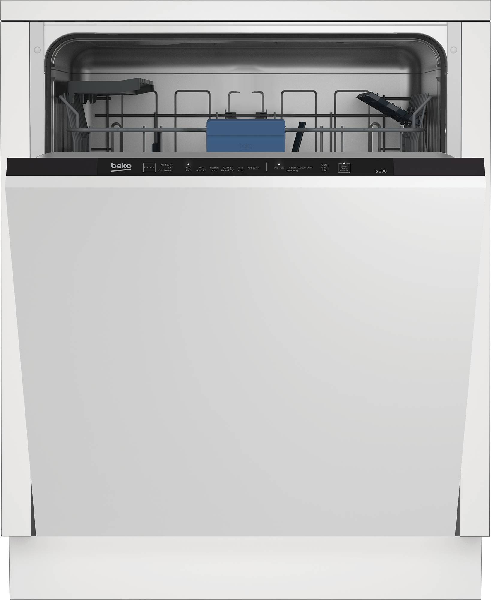 BEKO BDIN16O30, Voll integriert, Standardgröße (60 cm), LED, Edelstahl, 14 Maßgedecke, C-0