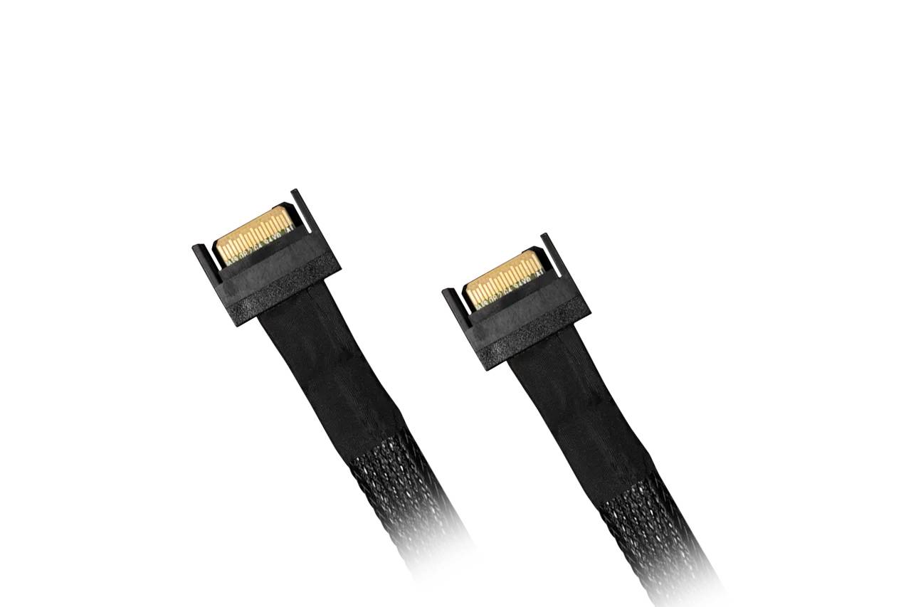 Icy Dock Kable MCIO 8i SFF-TA-1016 to 2x 4i SFF_TA-1016 - Kabel - Kabel-2