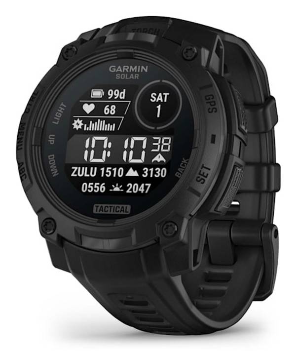 Watch Instinct 3 Solar GPS Tactical Edition - Black