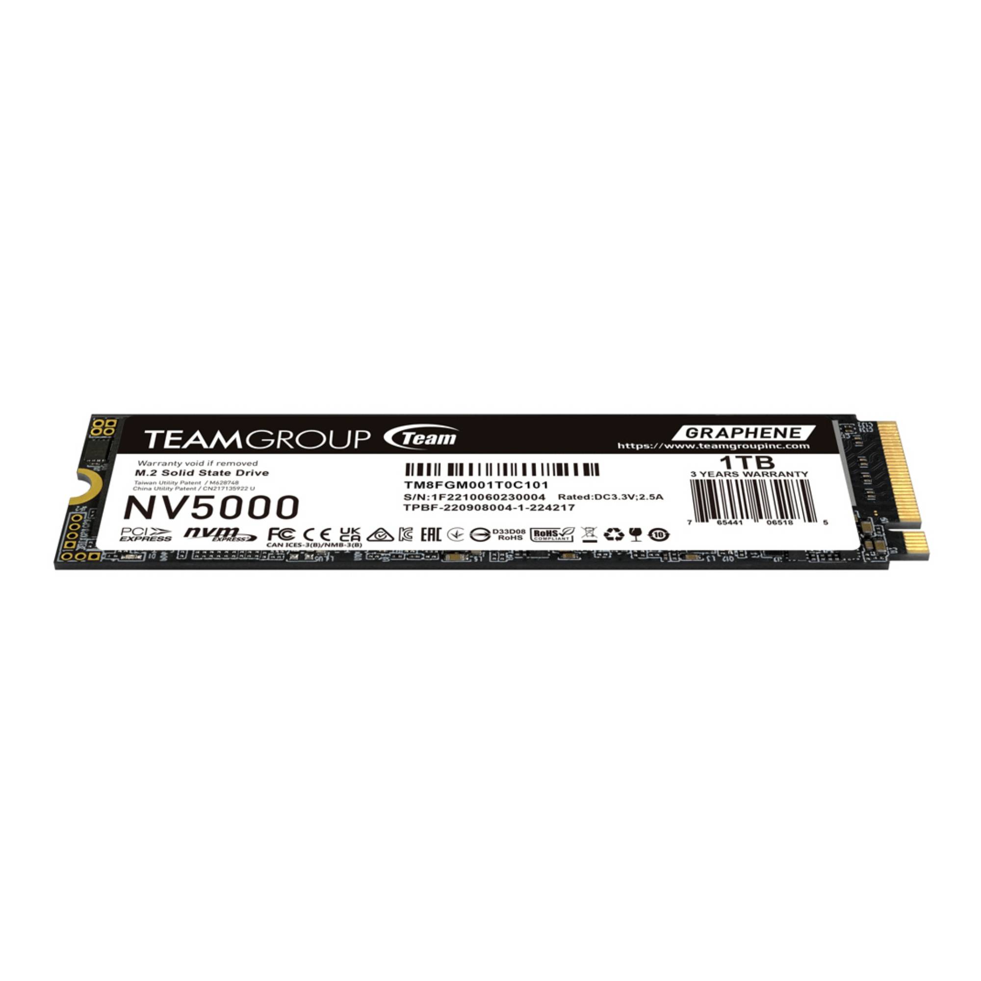 Team Group NV5000 - SSD - 1 TB - intern - M.2 2280 - PCIe 4.0 x4 (NVMe)-4