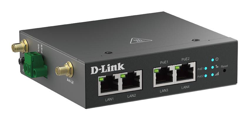 D-Link 4G LTE M2M VPN PoE+ Router 0,15 Gbps Power over Ethernet Kabellos-1
