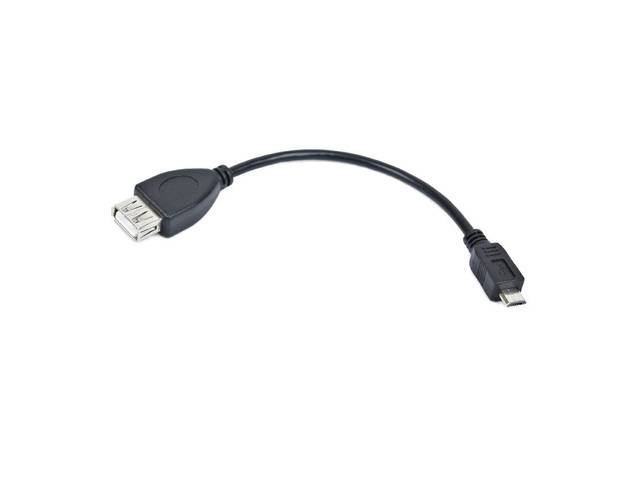 LANBERG USB Micro(M)->USB-A(F) 2.0 Kabel 0,15m OTG sw OEM Multimedia-Technik USB-Kabel - USB &-1