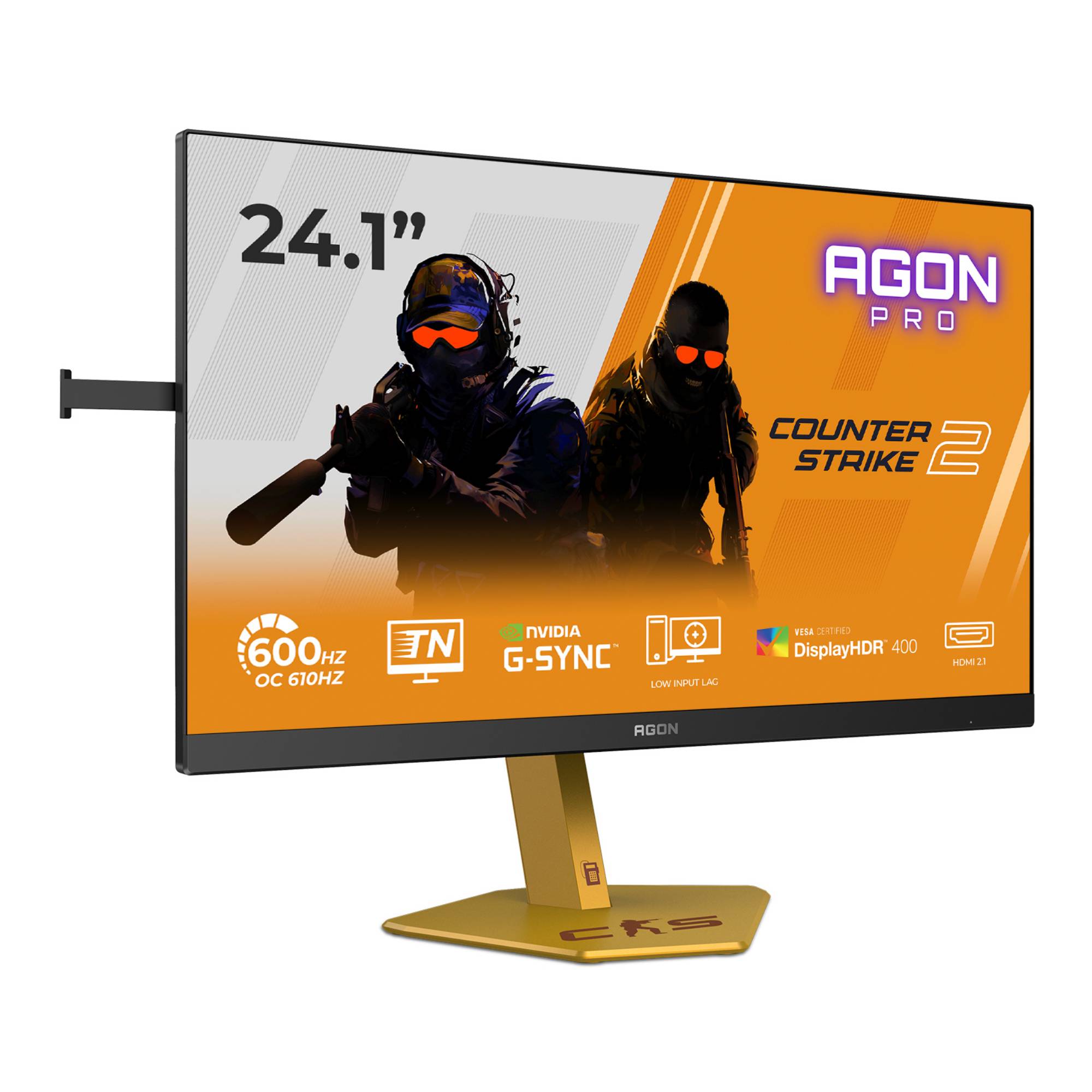 AOC AGON PRO Counter Strike 2 Edition LED-Monitor Gaming 61 cm 24" 24.1" sichtbar 1920 x 1080 Full HD 1080p @ 600 Hz-1