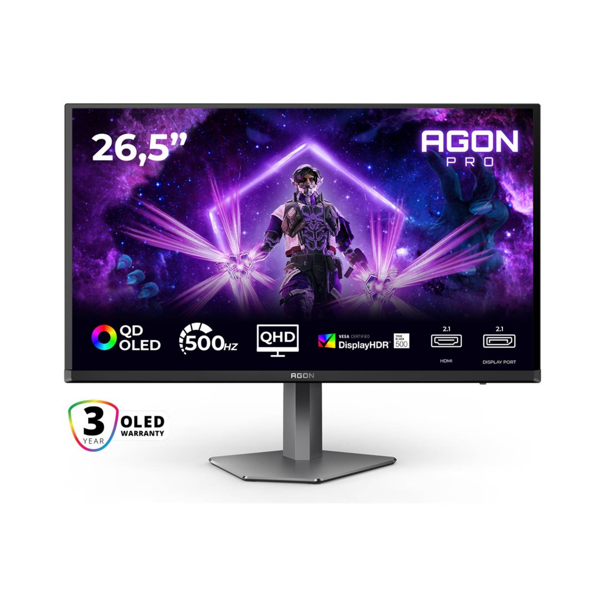 AOC AGON PRO AG276QKD2 - AG6 Series - OLED-Monitor - Gaming - 68.6 cm (27")-3