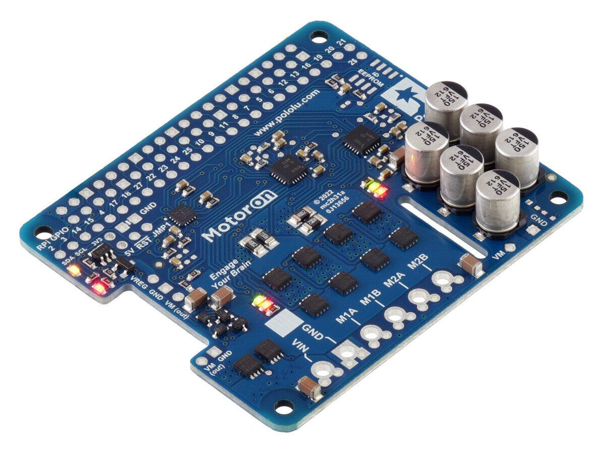 Pololu Motoron M2H18v18 Dual High-Power Motor Controller for Raspberry Pi No Connectors or-0