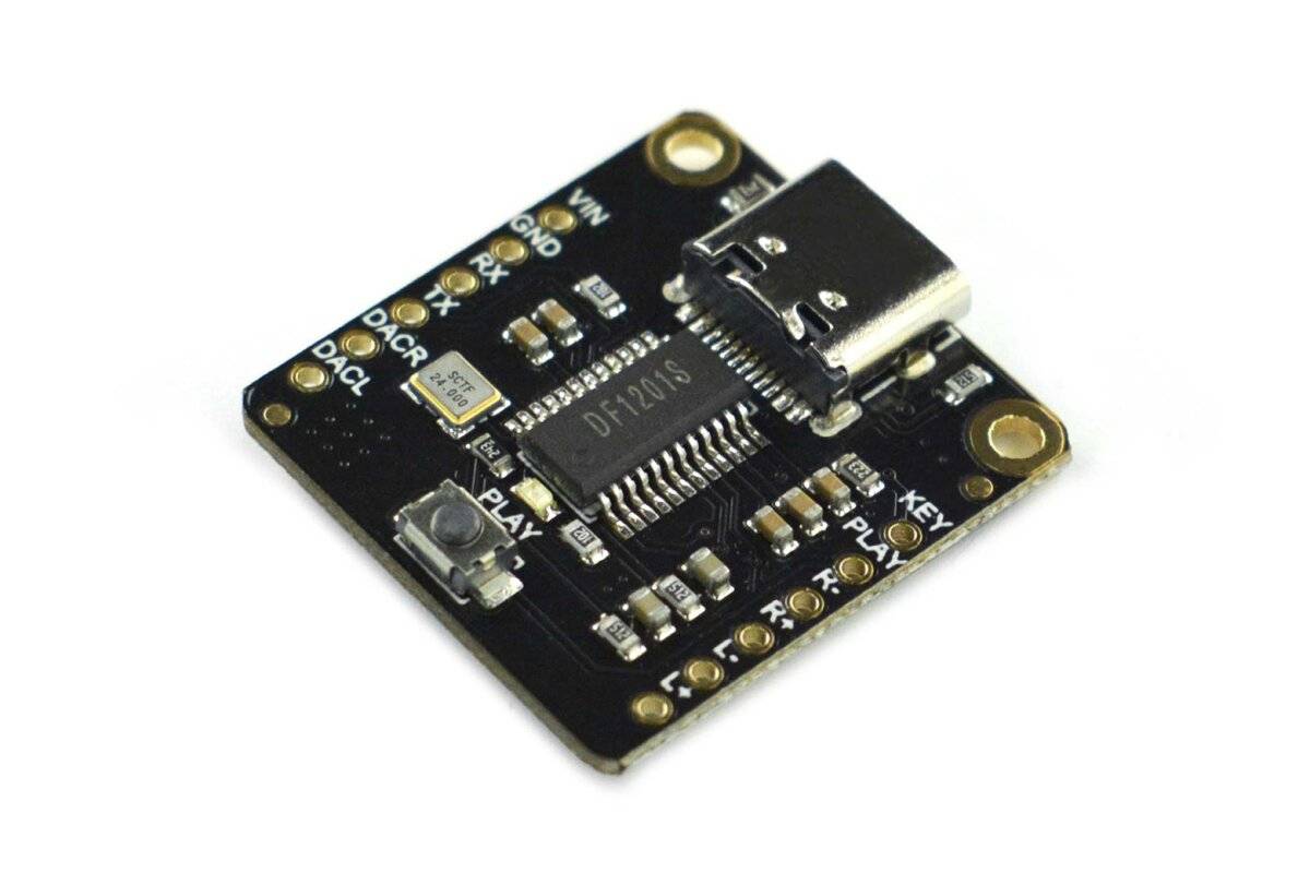 OOS DFRobot Fermion: DFPlayer Pro - Dual Channel MP3 Module 128MB Storage Arduino / Raspberry Pi-0