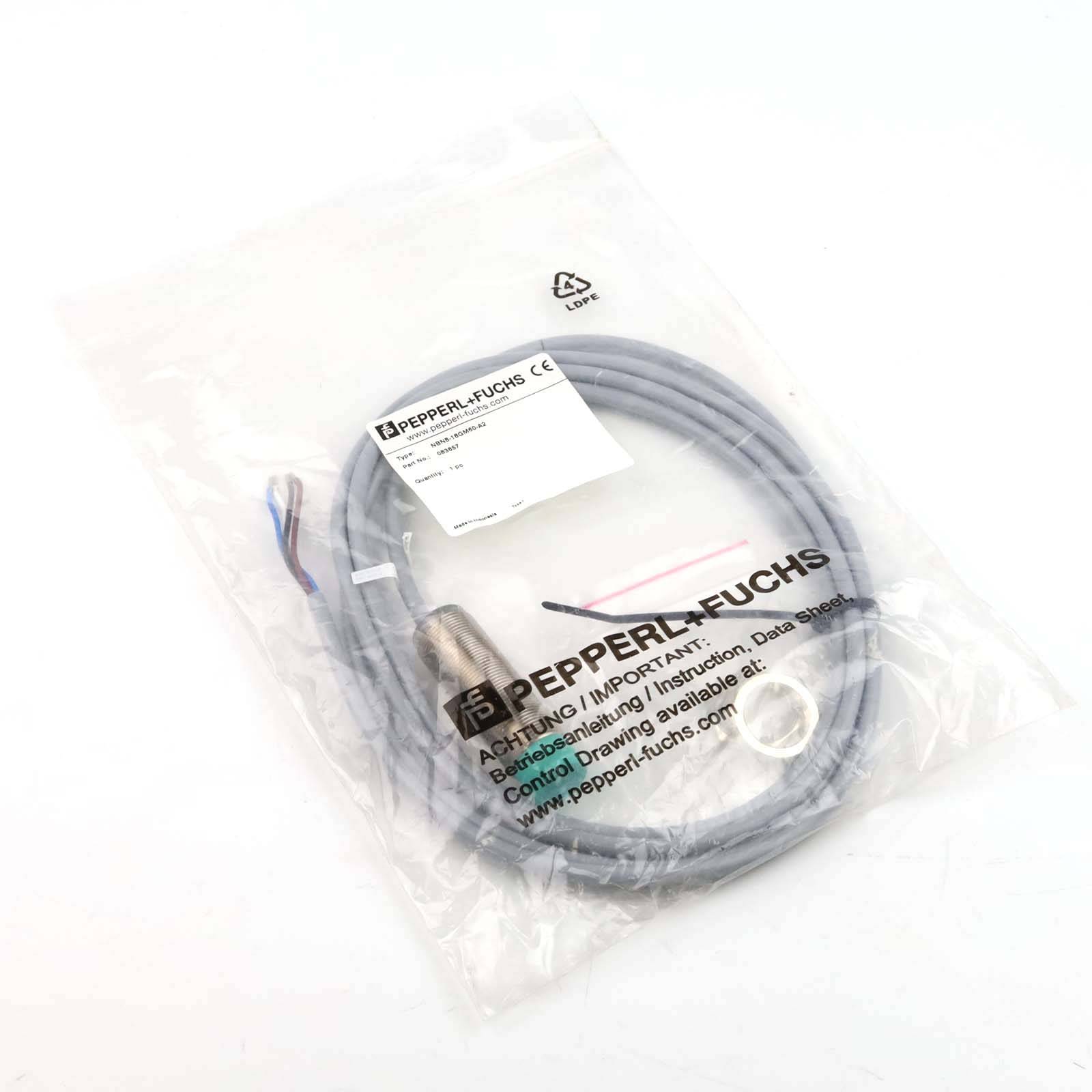 Pepperl+Fuchs induktiver Sensor NBN8-18GM60-A2 083857 OVP-0