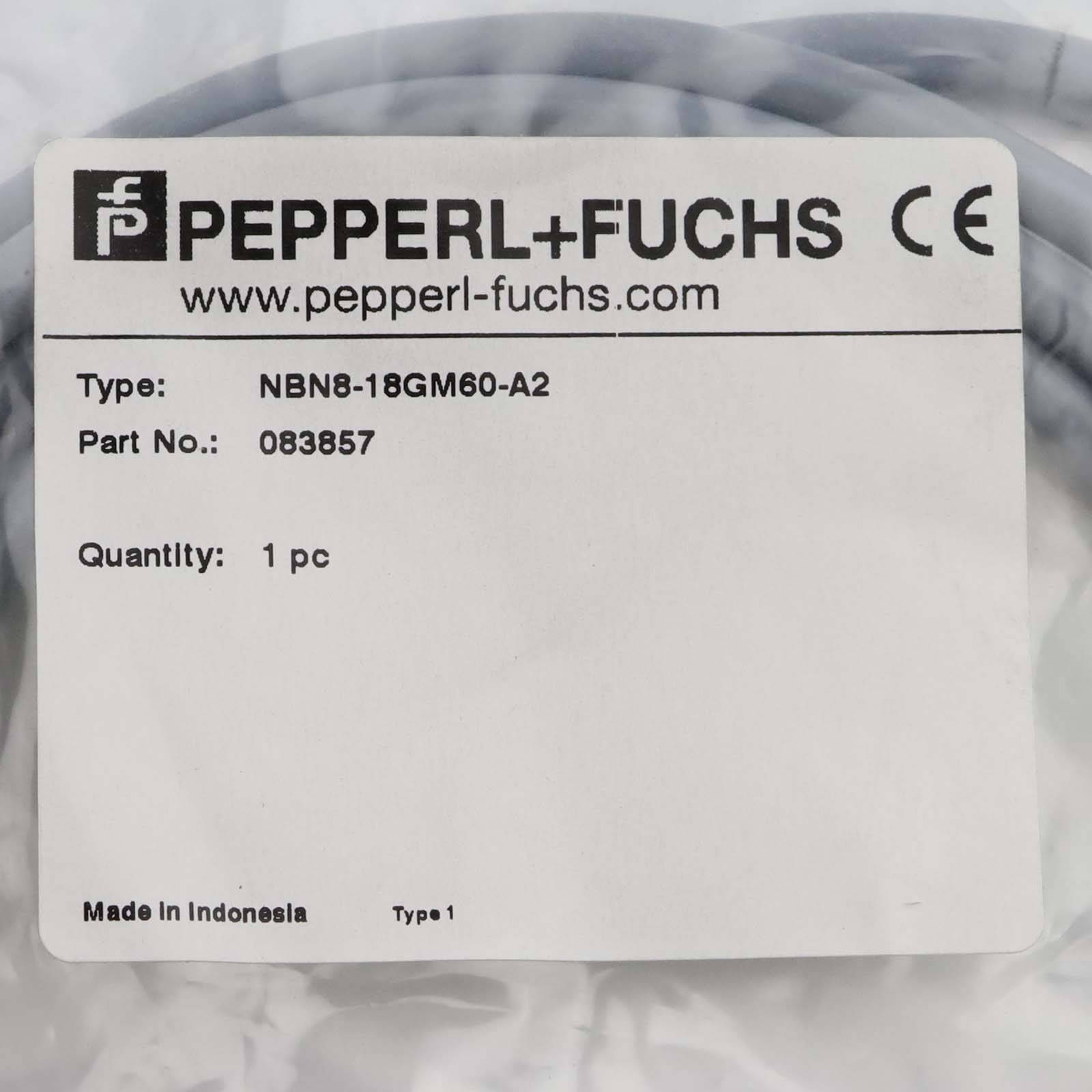 Pepperl+Fuchs induktiver Sensor NBN8-18GM60-A2 083857 OVP-1