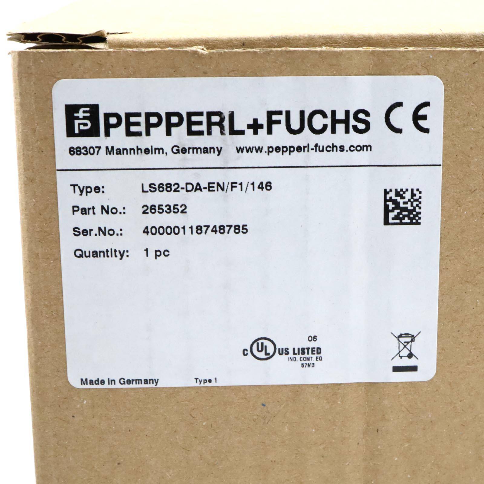Pepperl+Fuchs Fabrik Datenlichtschranke LS682-DA--1