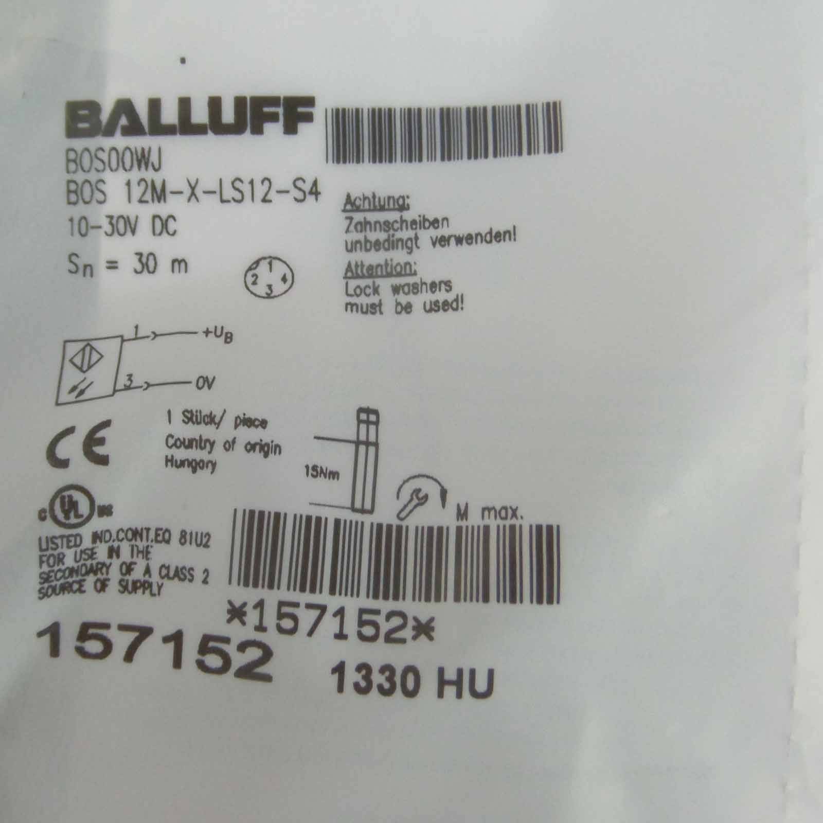 Balluff Einweglichtschranke BOS 12M-X-LS12-S4 BOS00WJ OVP-1