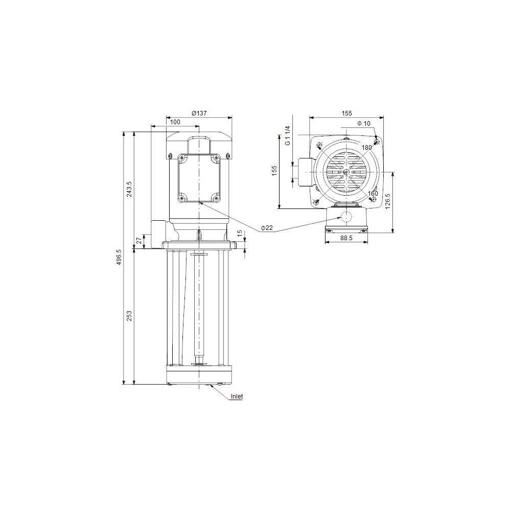 Grundfos Eintauchpumpe MTA 120-280 A-W-A-B, 3x230/400V 2920/min-2