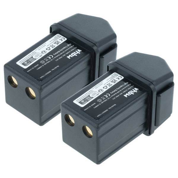 vhbw 2x Akku kompatibel mit Elca CONTROL-07MH-D | GENIO-M, CONTROL-07MH-A, CONTROL-07 Fernbedienung Remote Control (700