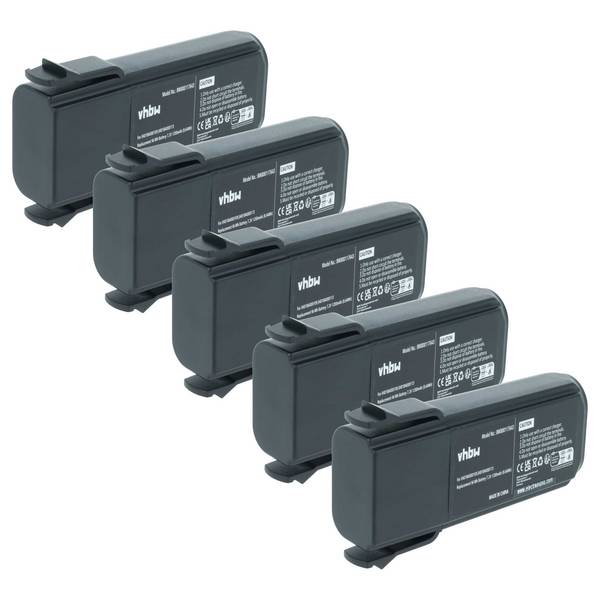 vhbw 5x Akku kompatibel mit Elca TECHNO-M | SILUX GENIO, SFERA GENIO Fernbedienung Remote Control (1200 mAh, 7,2 V