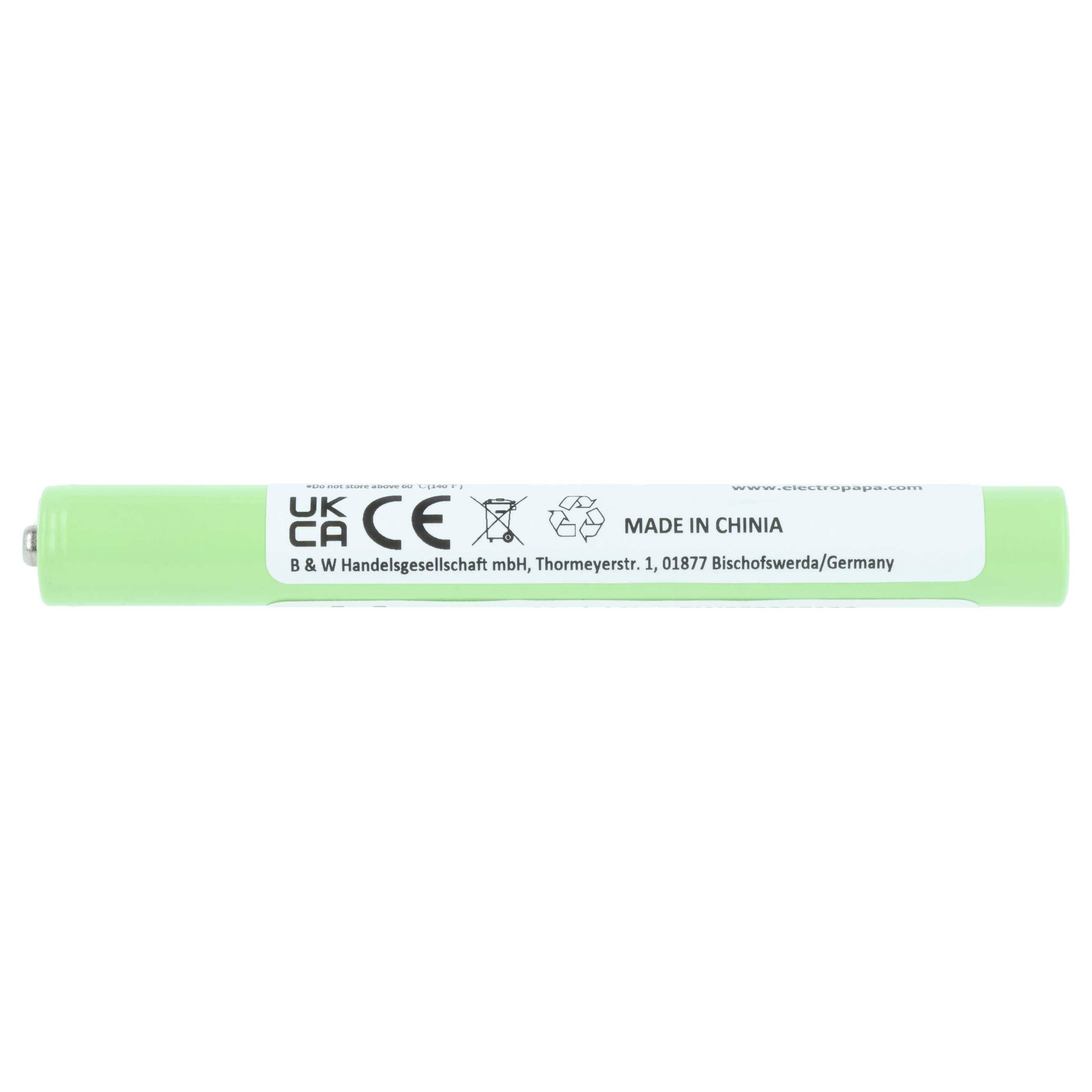 vhbw 2x Akku kompatibel mit Ledlenser P4R Core Taschenlampe Kopflampe (650 mAh, 3,7 V, Li-Polymer)-1