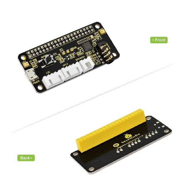 Keyestudio ReSpeaker HAT V1.0 for Raspberry Pi Zero/Zero W/B+ Expansion Board 2-Mic 5V