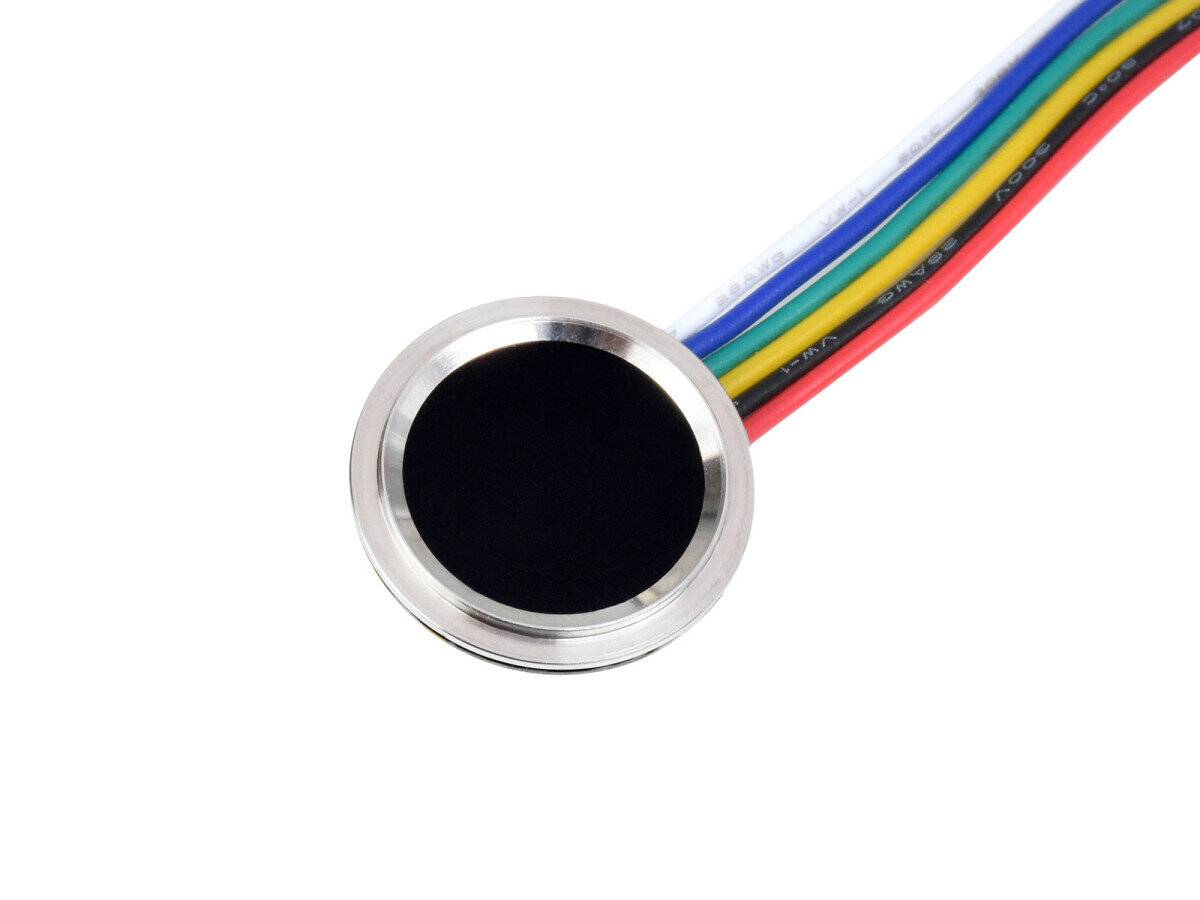 WaveShare Round-Shaped All-In-One Capacitive Fingerprint Sensor D Cortex Processor 360°-0