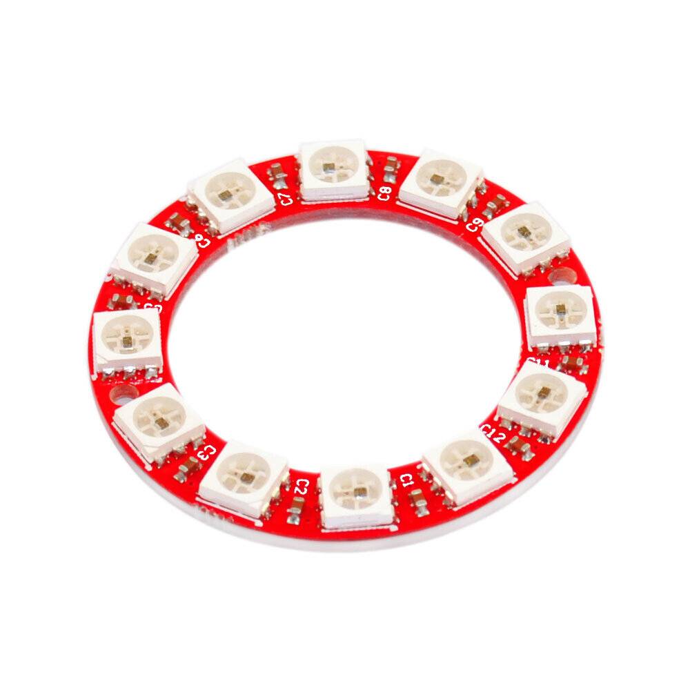 LED Ring 12 x 5050 RGB LEDs WS2812 mit integrierten Treibern-0