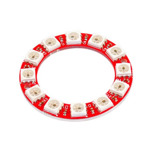 LED Ring 12 x 5050 RGB LEDs WS2812 mit integrierten Treibern