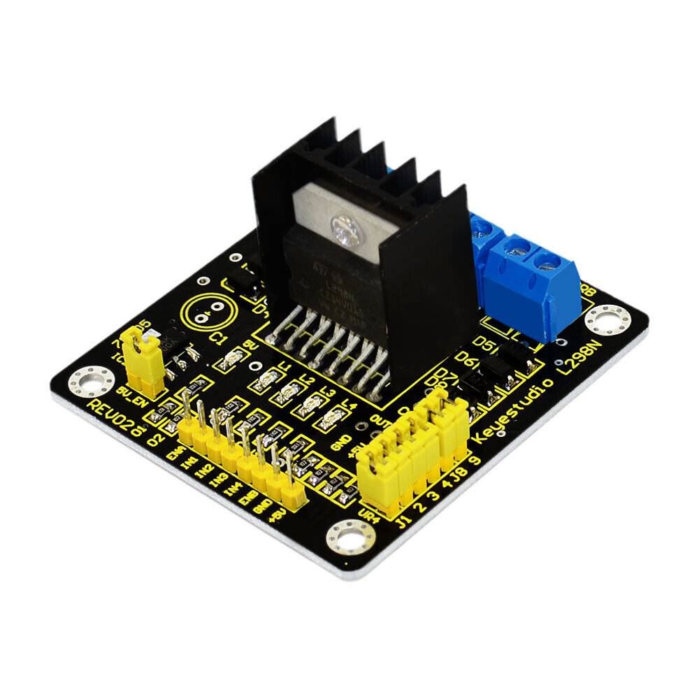 Keyestudio L298N Stepper Driver Module Controller Board Dual H Bridge Shield DC-0