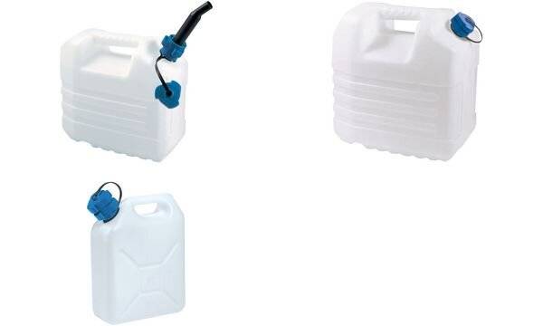 EDA Wasserkanister, 10 Liter, mit Ausgießer, weiß (6459132)