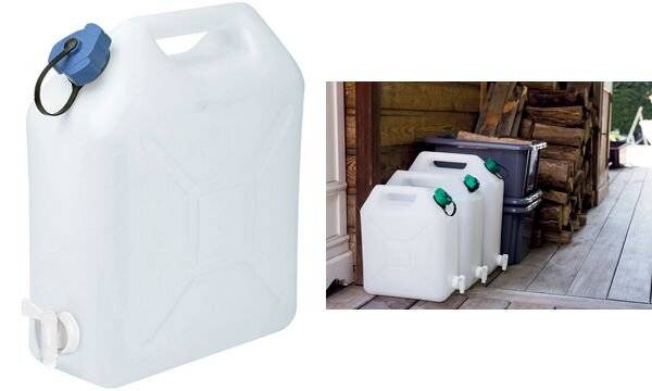 EDA Wasserkanister Extra Stark, weiß, 10 Liter (6459128)