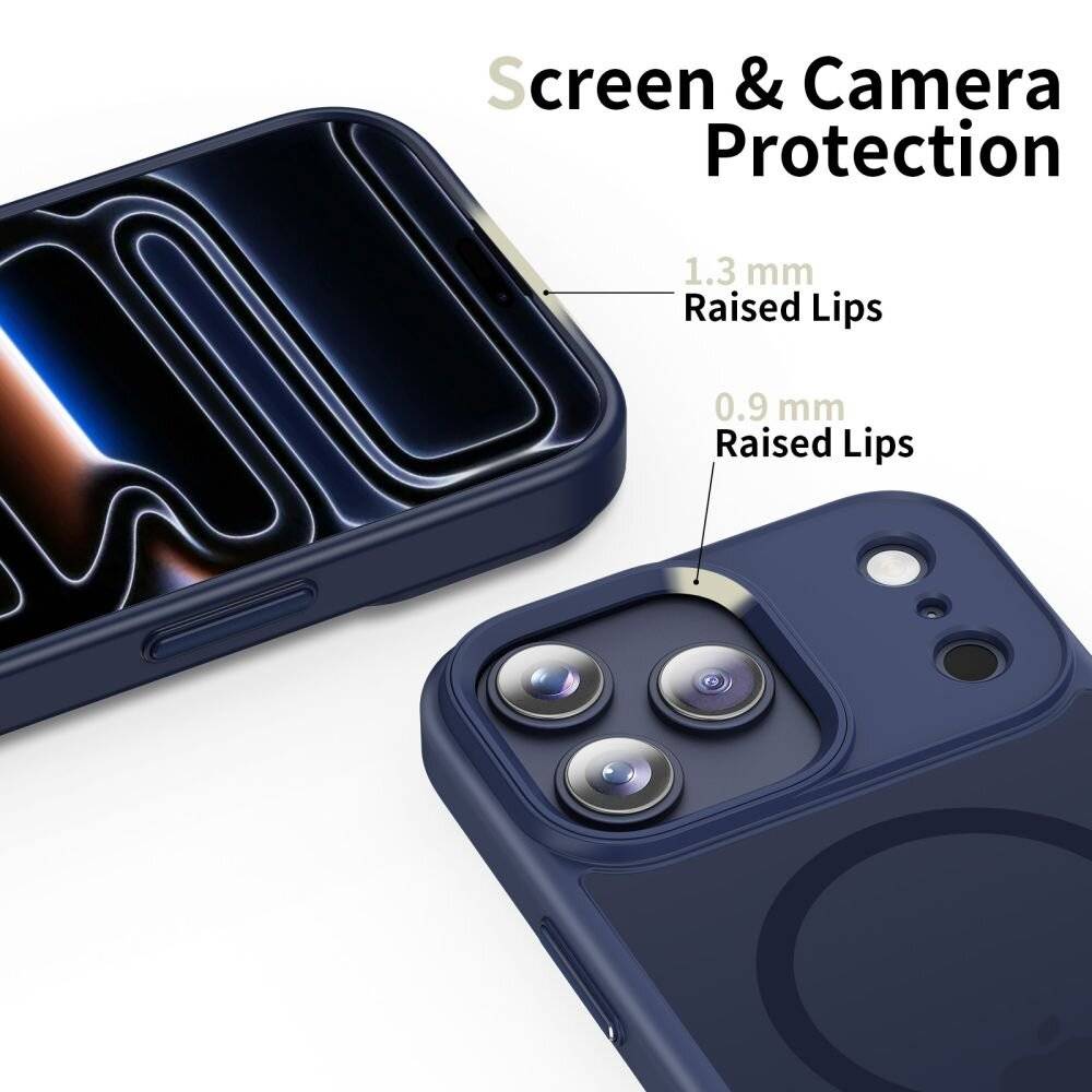 Tech-Protect MagMat MagSafe Hülle für iPhone 17 Pro Max – Marineblau-4