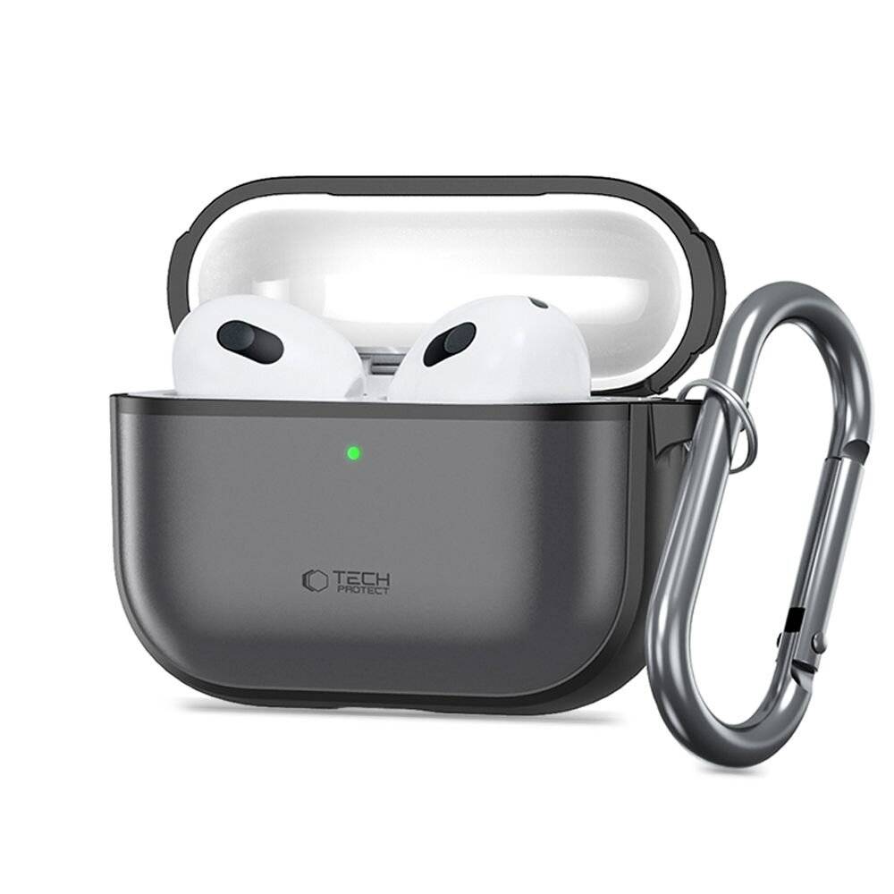 Tech-Protect Silikonhülle für AirPods Pro 3 – Mattschwarz-0