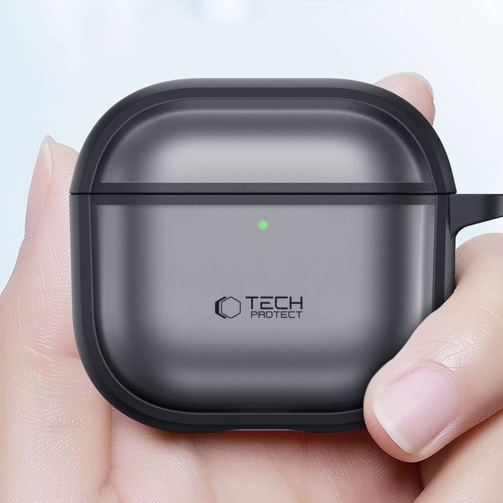 Tech-Protect Silikonhülle für AirPods Pro 3 – Mattschwarz-4