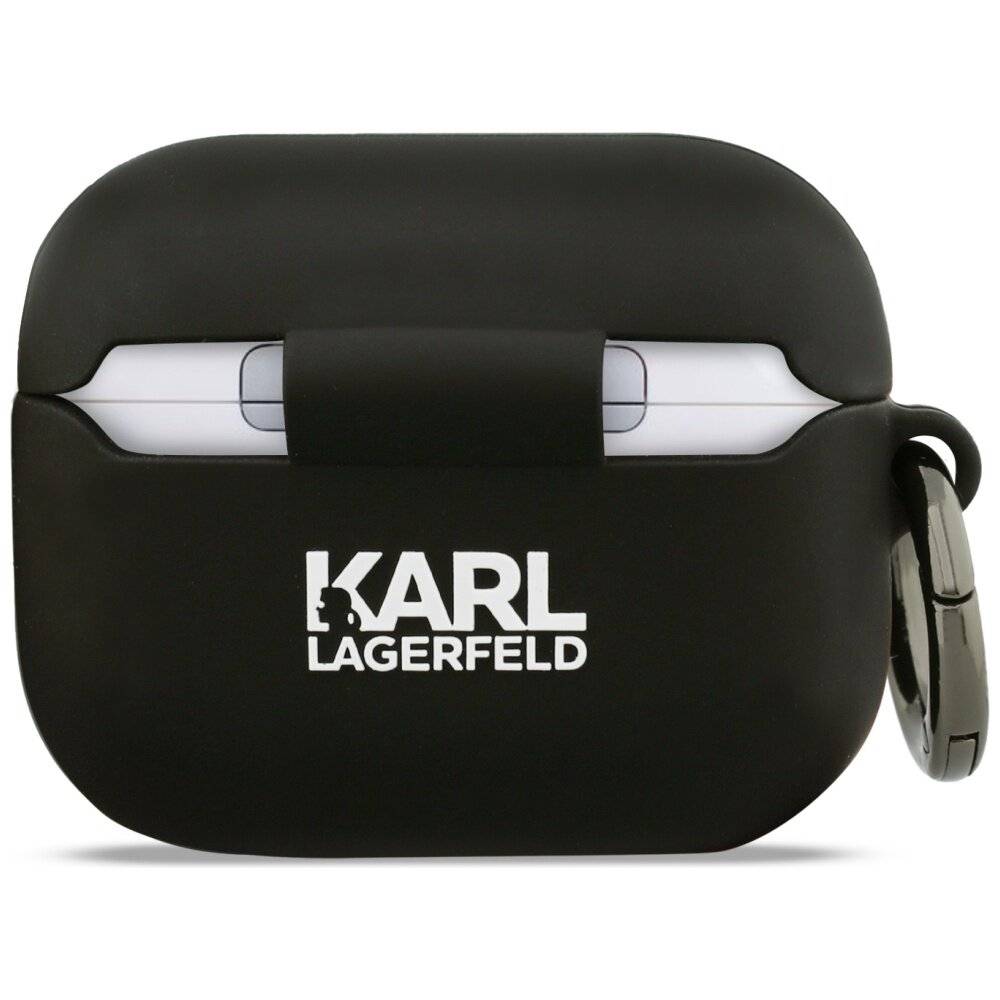Preisbild für Karl Lagerfeld Silikonhülle mit Choupette-Kopf (3D) für AirPods Pro 3 – Schwarz