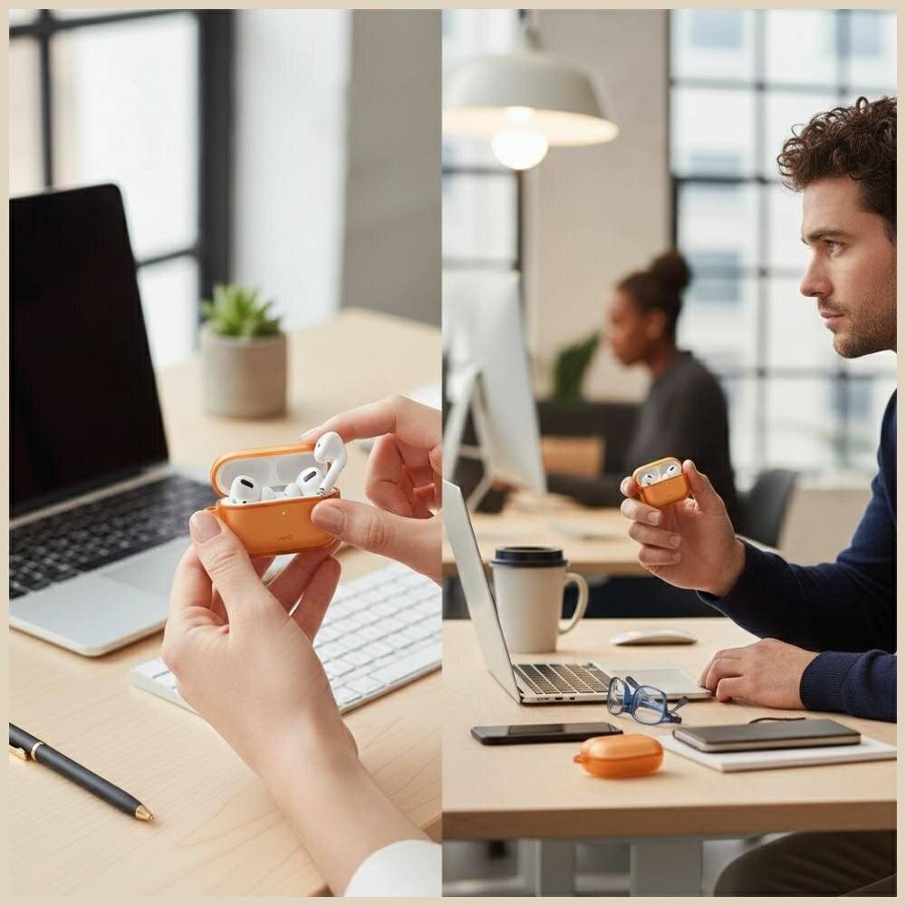 Uniq Veren Hülle für AirPods Pro 3 – Orange-2