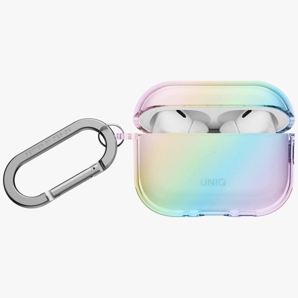 Preisbild für Uniq Iridescia Hängehülle für AirPods Pro 3 – Transparent, mehrfarbig