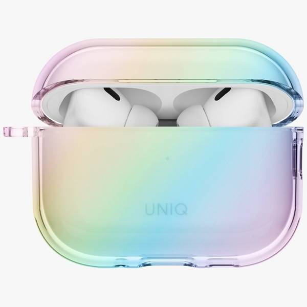 Uniq Iridescia Hängehülle für AirPods Pro 3 – Transparent, mehrfarbig