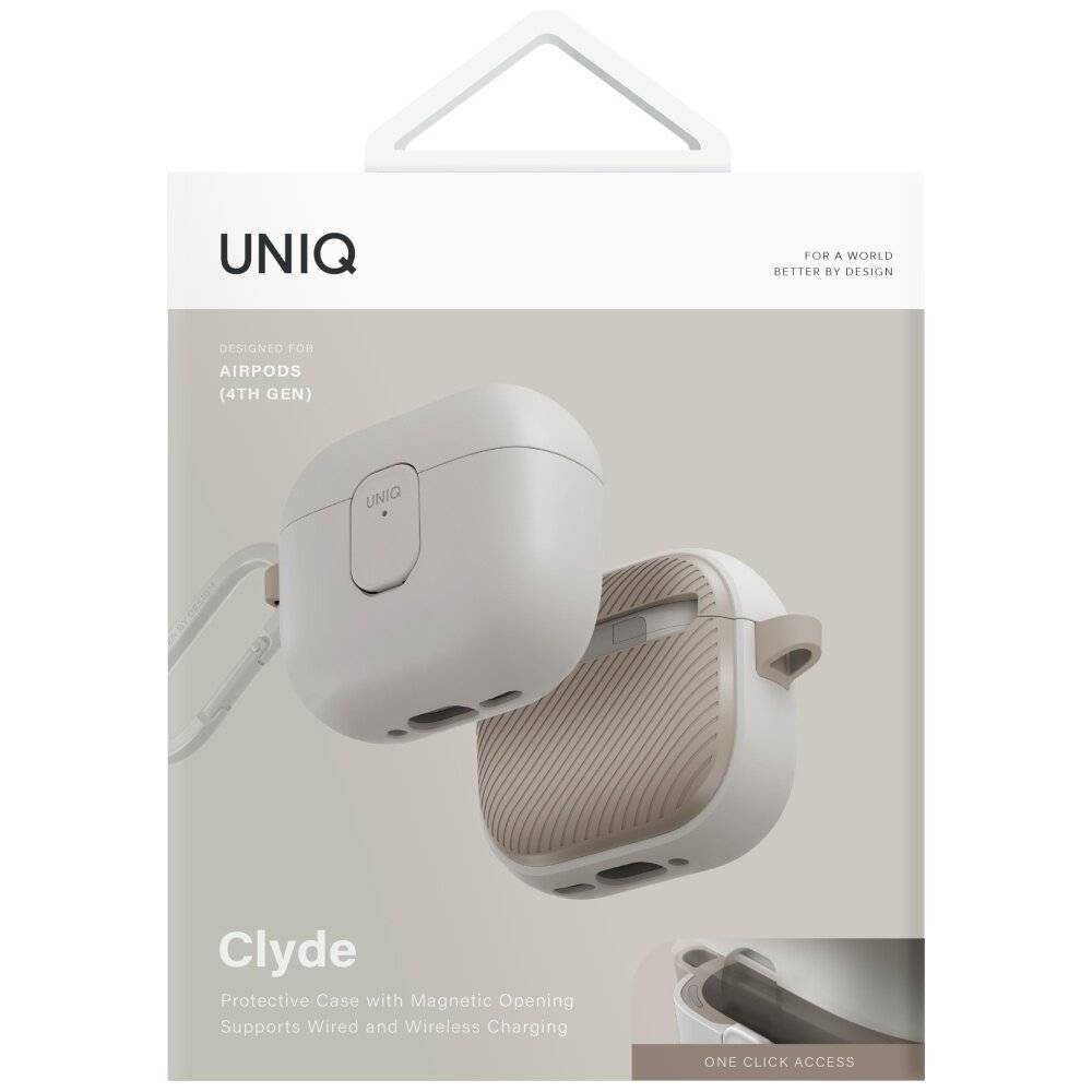 Uniq Clyde Lock Case AirPods 4 – Beige-3