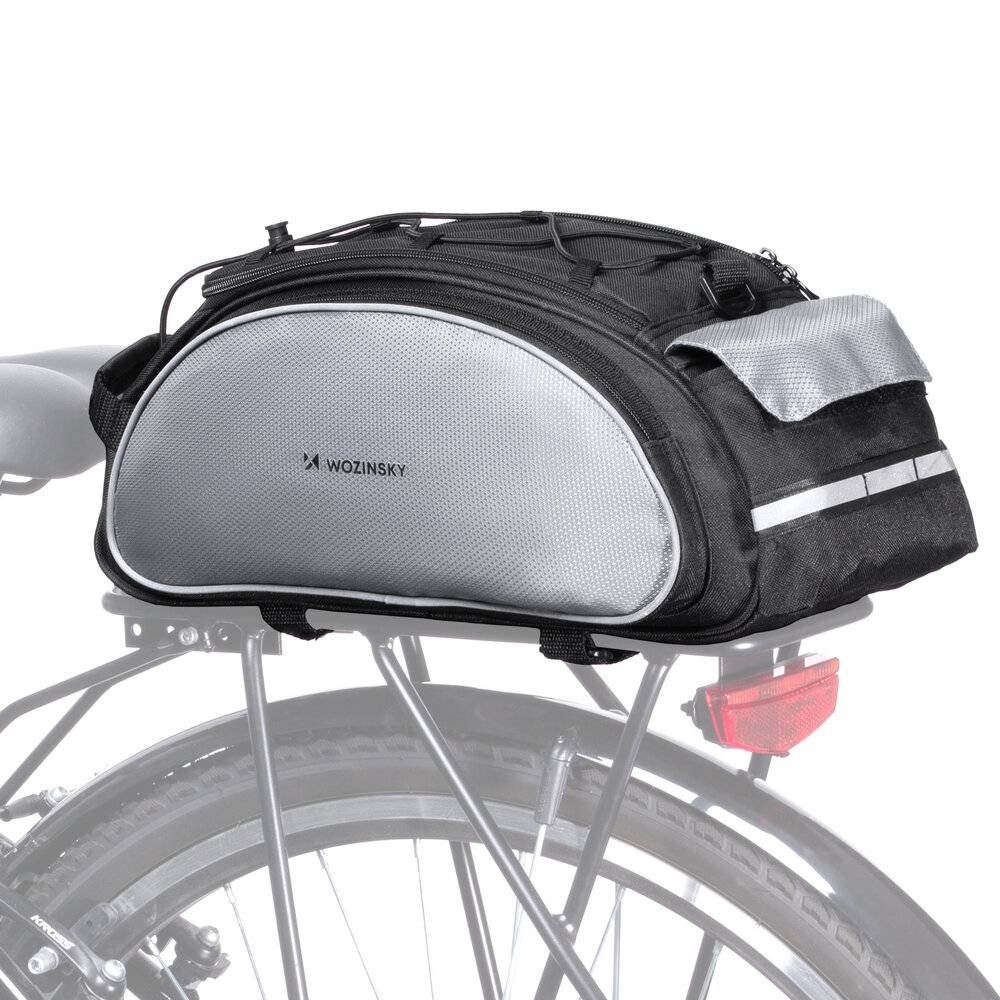 Wozinsky Fahrrad-Gepäcktasche Schultergurt, 13 l, Schwarz WBB1BK-0