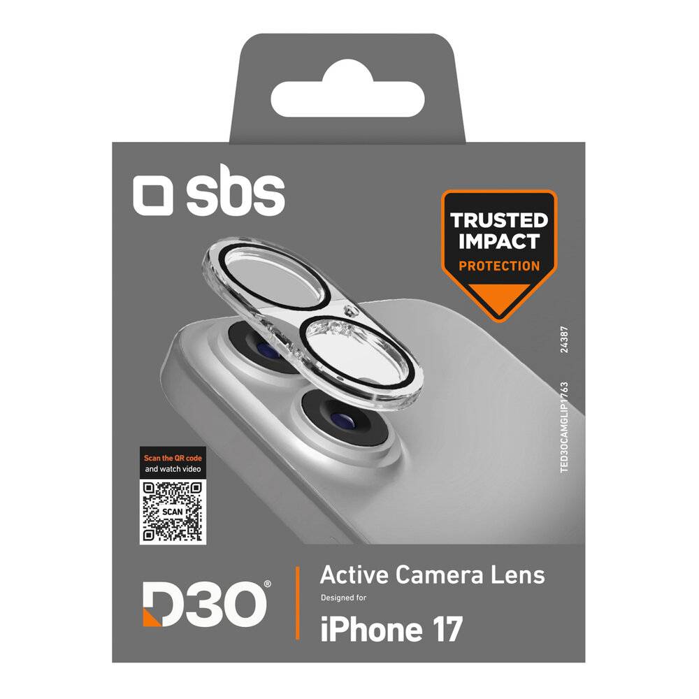 Preisbild für SBS Kameraglas für iPhone 17 mit D3O-Technologie