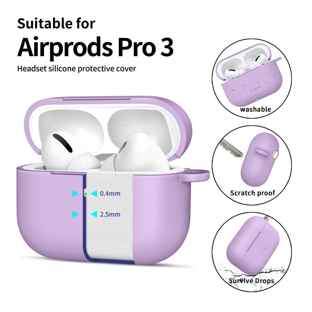 Tech-Protect Silikon-Hakenhülle für AirPods Pro – Lila-1