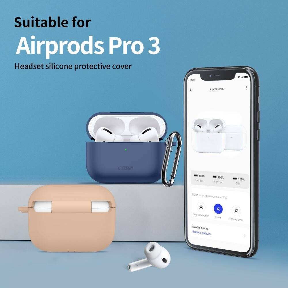 Tech-Protect Silikon-Hakenhülle für AirPods Pro – Olivgrün-1
