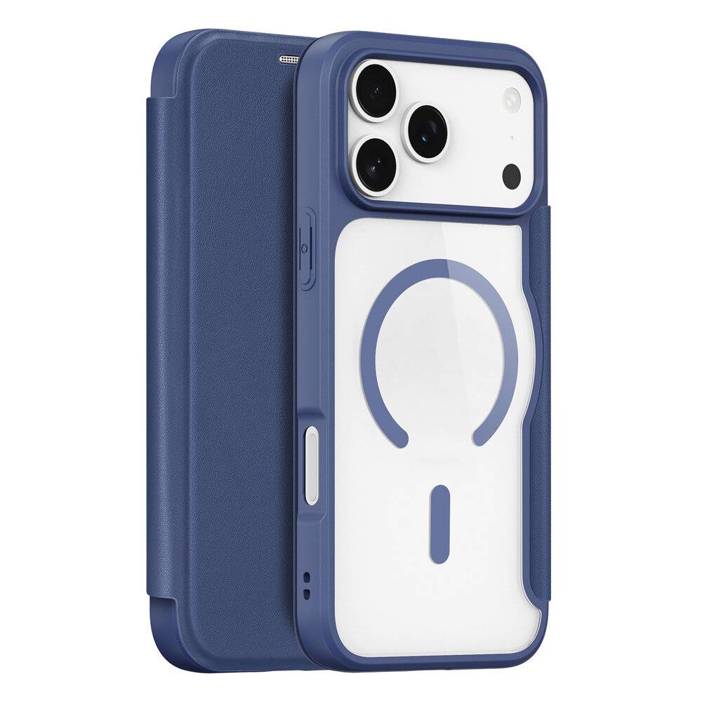 Dux Ducis Skin X Pro iPhone 17 Pro Hülle mit Wallet, MagSafe kompatibel - Blau-0