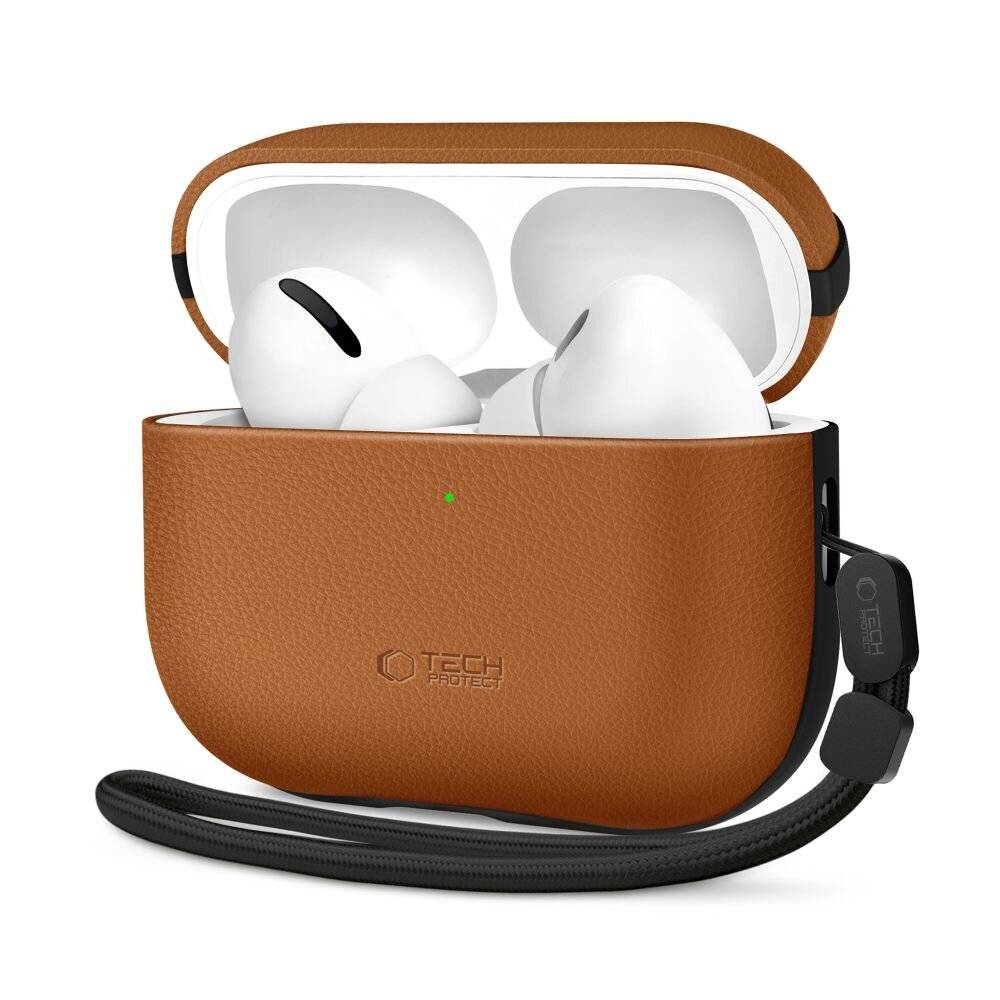Tech-Protect NaturalFit Hülle für AirPods Pro 3 – Braun-0