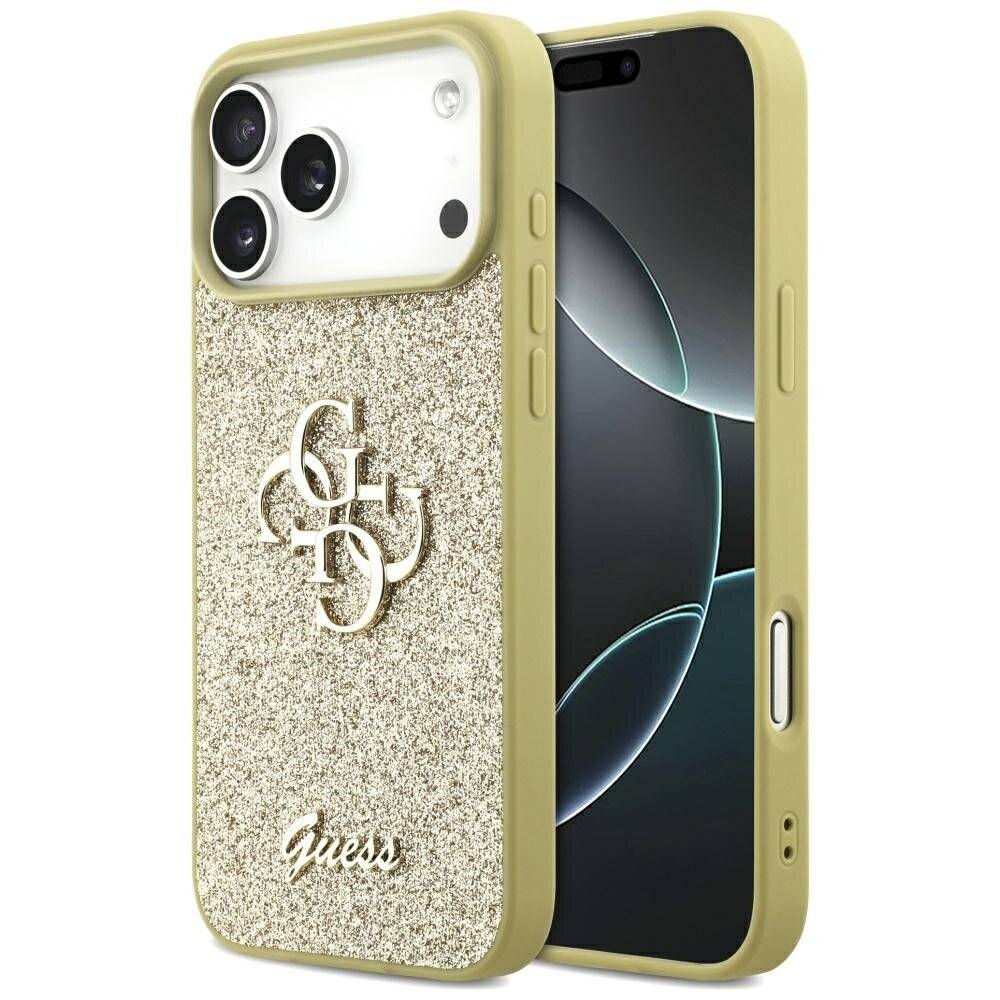 Guess Fixed Glitter Big 4G Hülle für iPhone 17 Pro Max - Gold-0