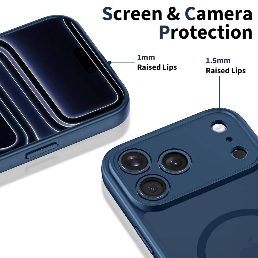 Tech-Protect BasicMag MagSafe Hülle für iPhone 17 Pro – Marineblau-3