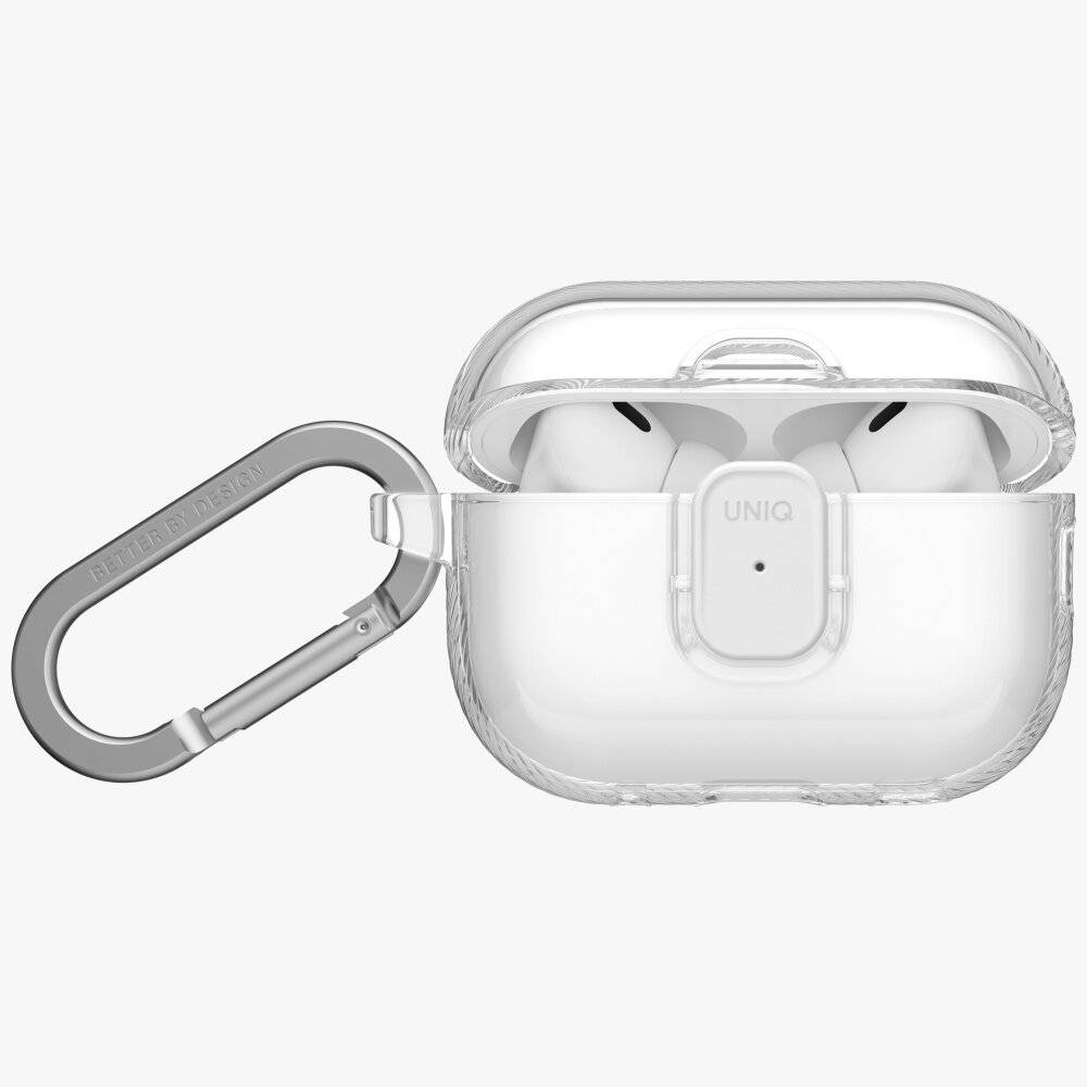 Uniq Glase Pro Schutzhülle für AirPods Pro 3 mit Schlossfunktion – Transparent-1