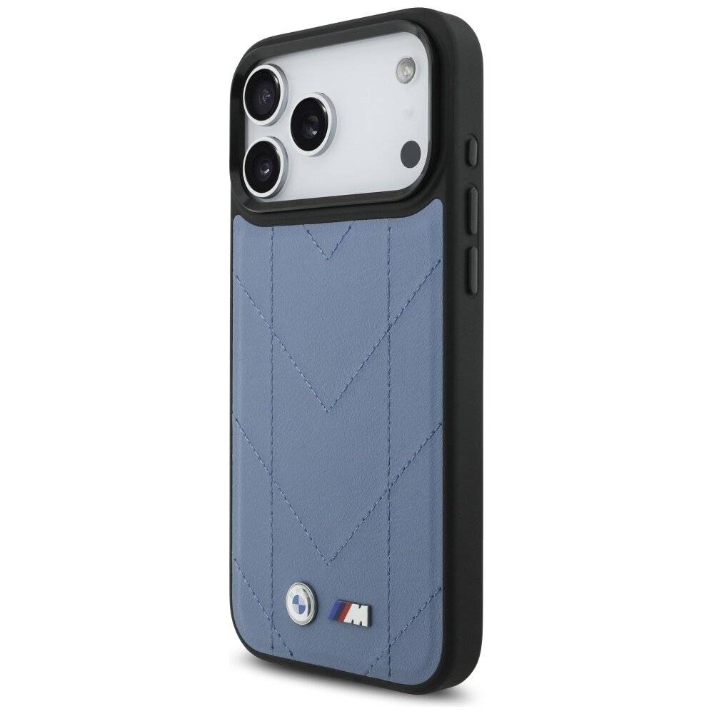 BMW M Quilted Logo MagSafe Case iPhone 17 Pro Max – Blau-2