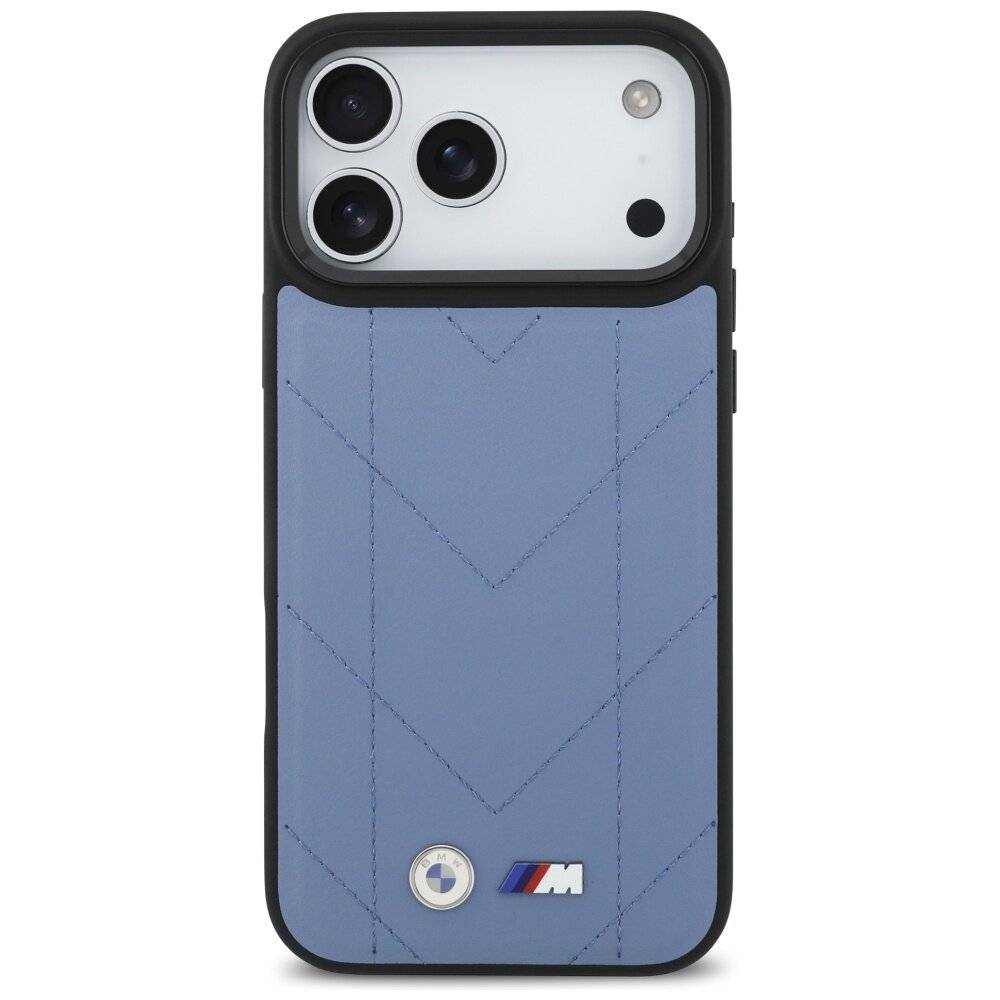 BMW M Quilted Logo MagSafe Case iPhone 17 Pro Max – Blau-3