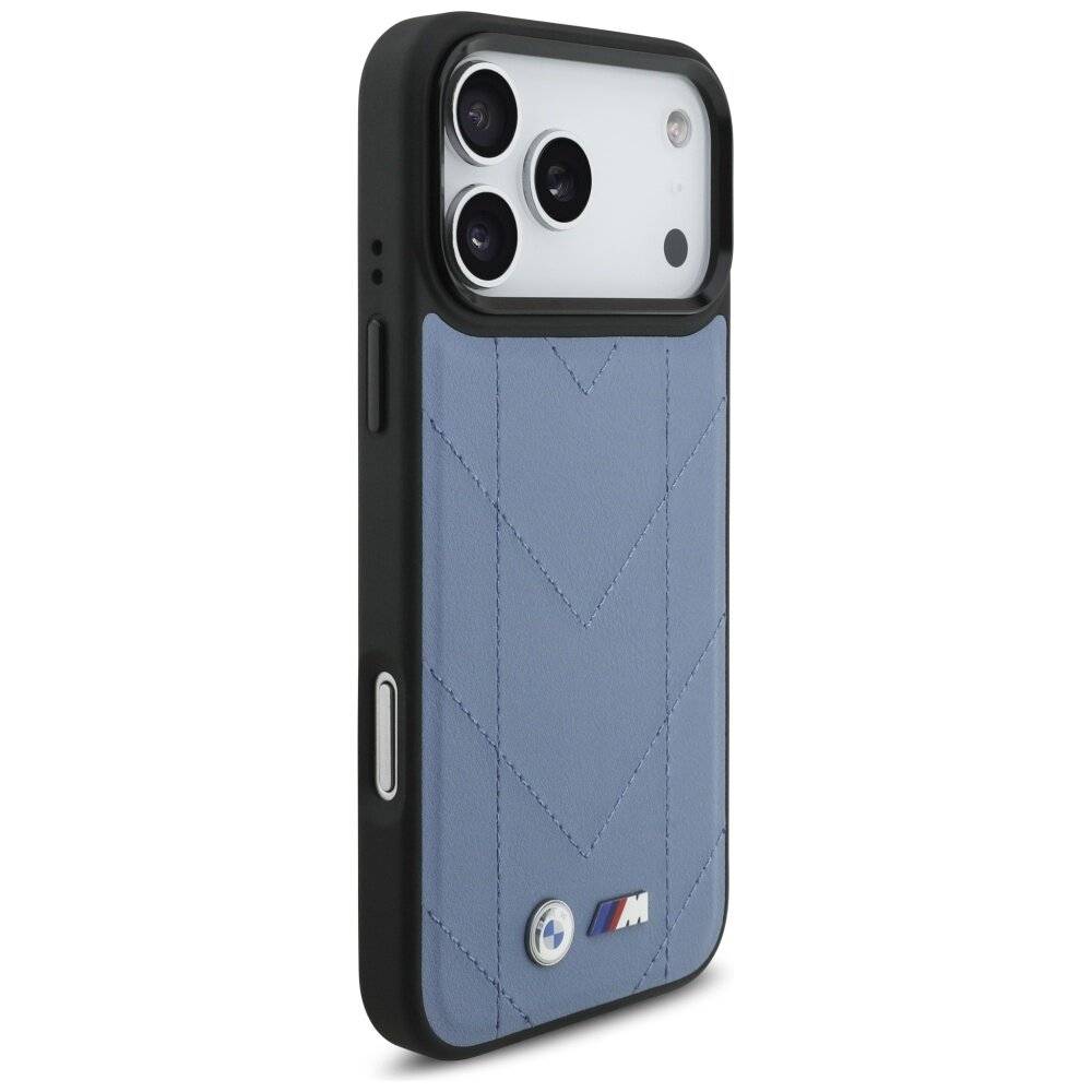 BMW M Quilted Logo MagSafe Case iPhone 17 Pro Max – Blau-4