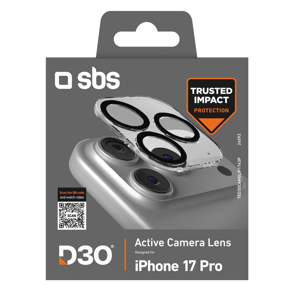 Preisbild für SBS Kameraglas für iPhone 17 Pro mit D3O-Technologie